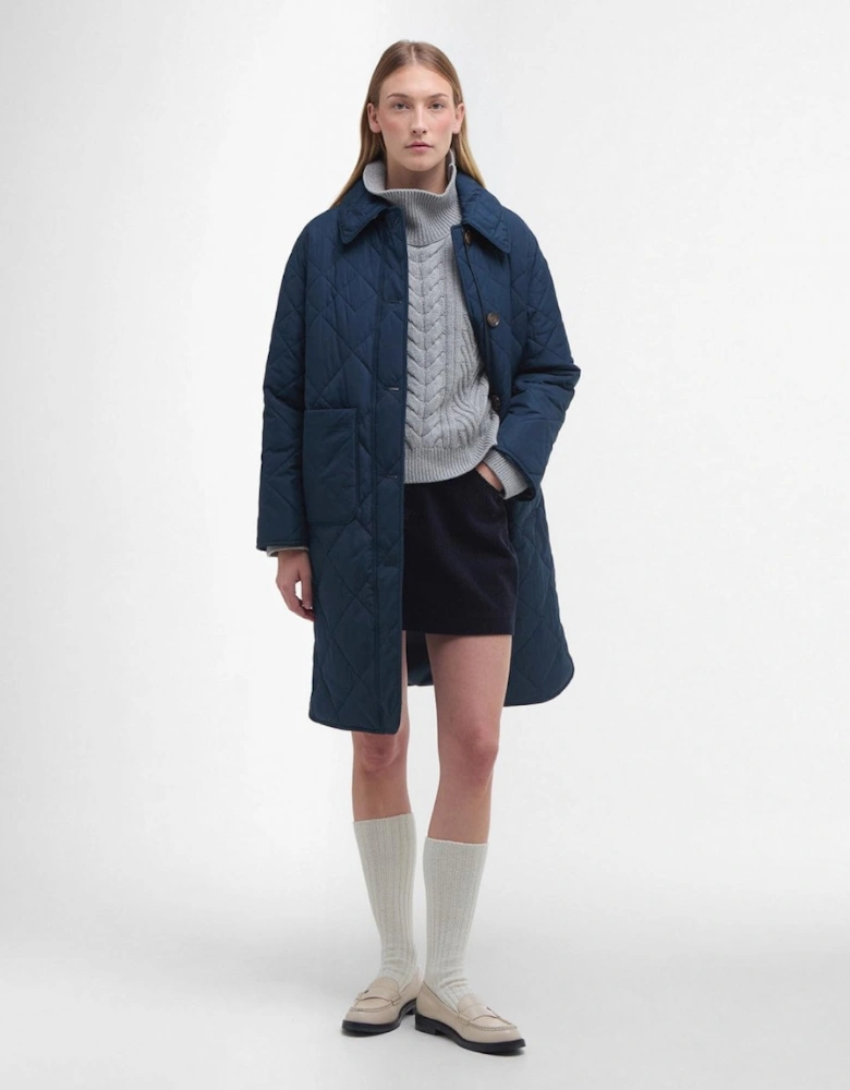 Cassandra Womens Quilted Coat