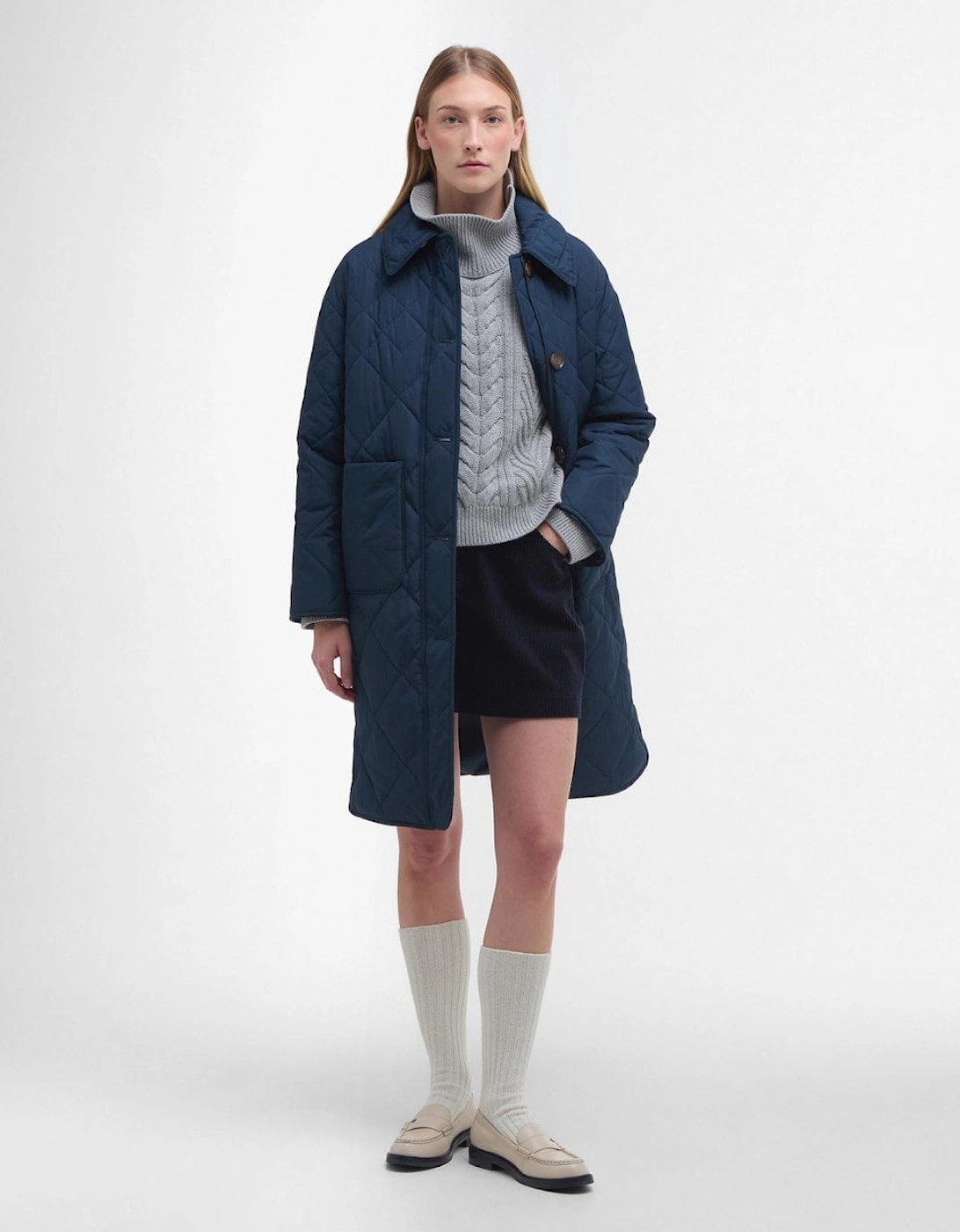 Cassandra Womens Quilted Coat, 8 of 7