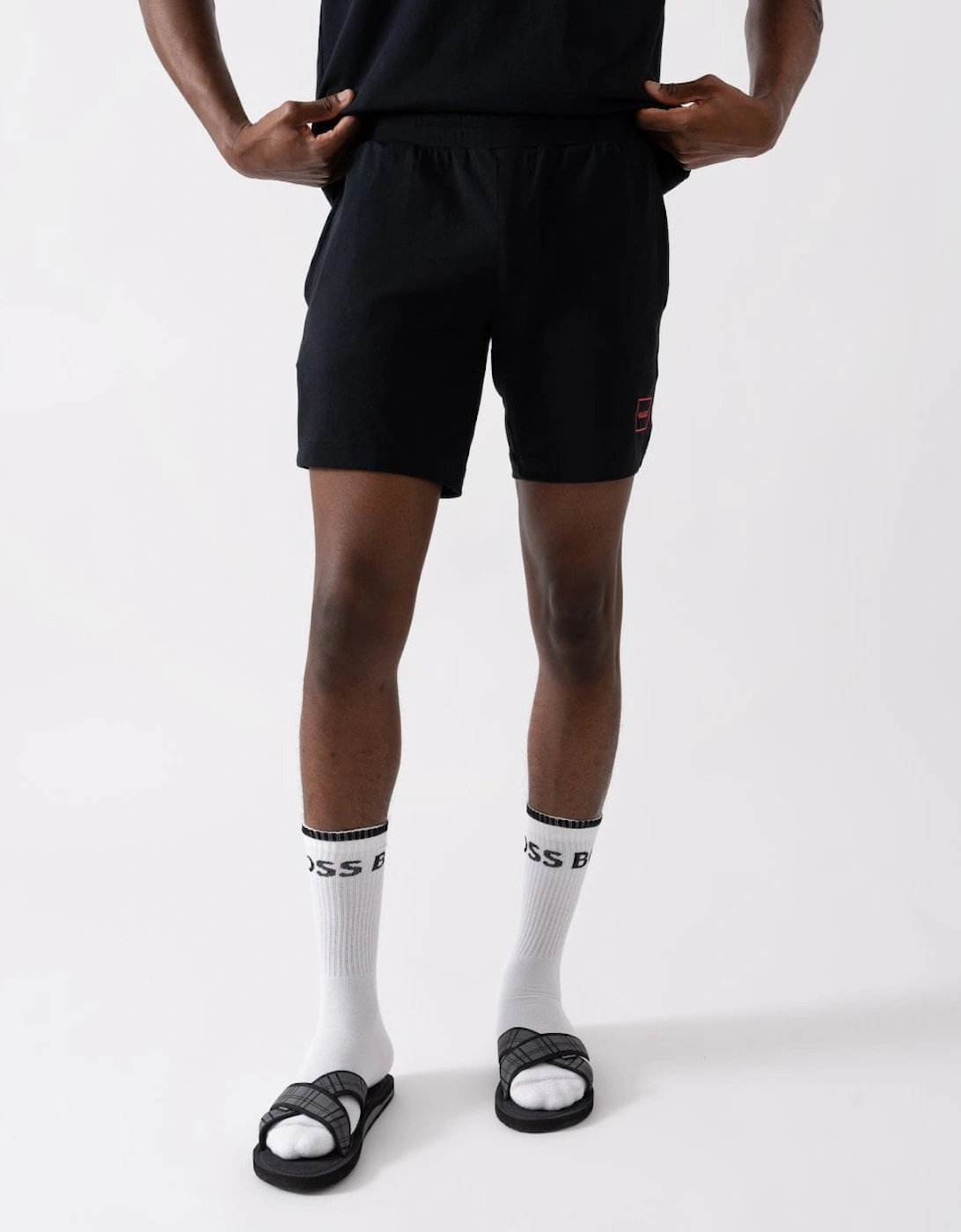 Boss Men's HUGO Laze Mens Loungewear Shorts - Black 001