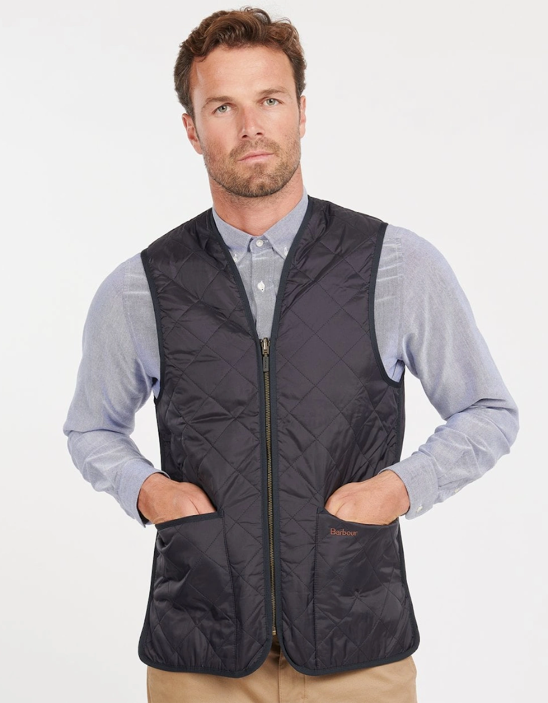 Quilted Mens Waistcoat/Zip-In Liner, 8 of 7