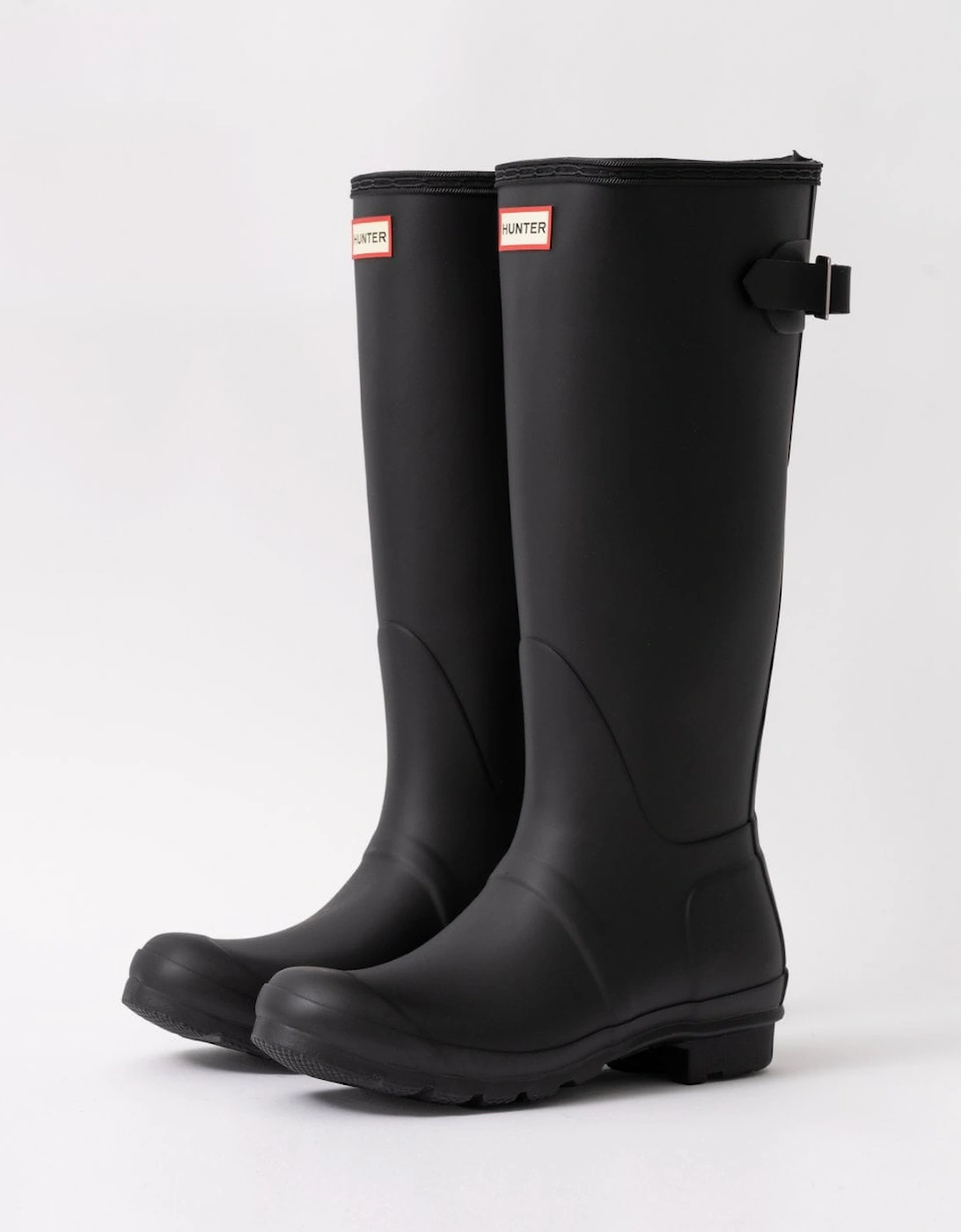Women's Hunter Original Tall Back Adjustable Womens Wellies - Black - Size: 5