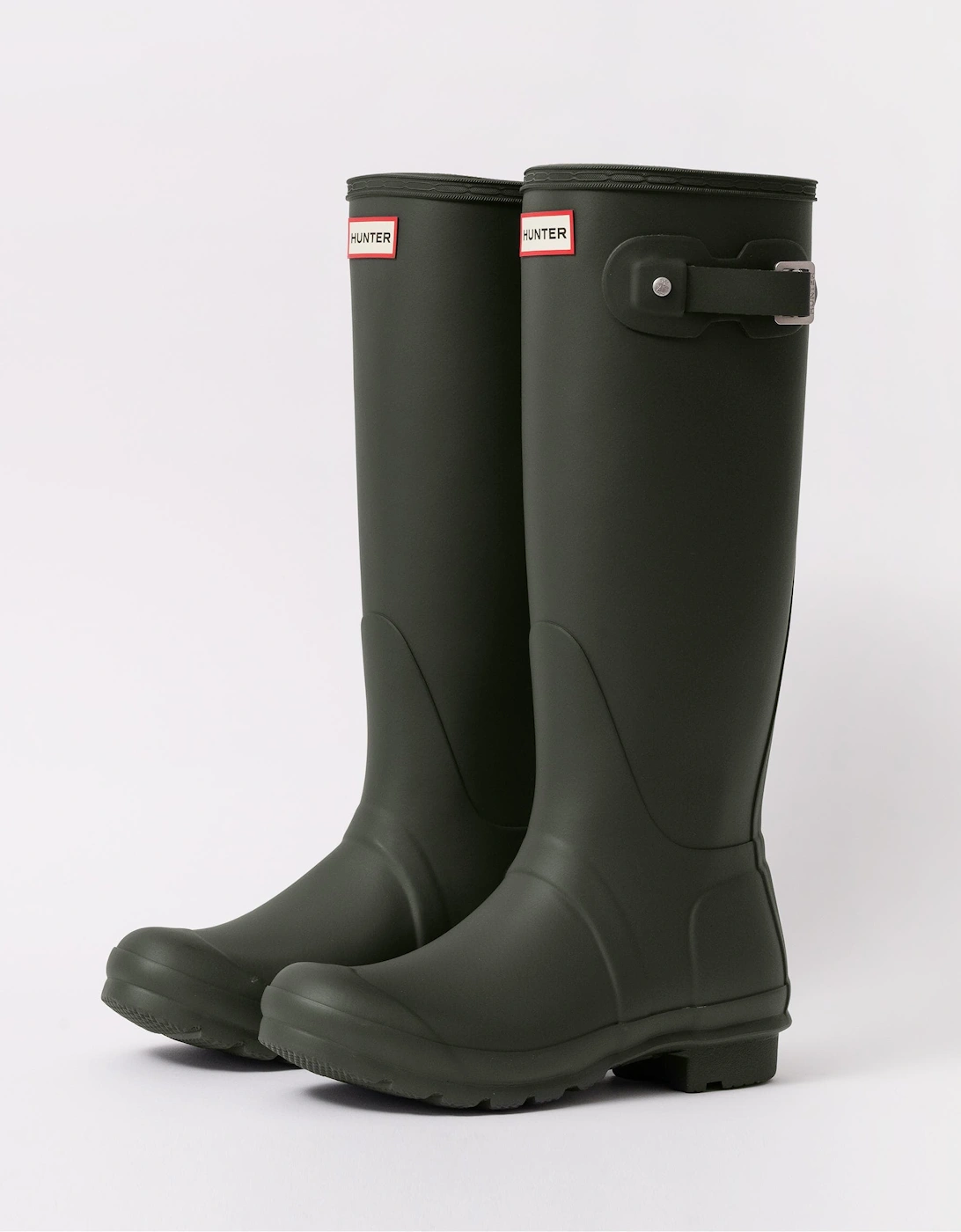 Women's Hunter Original Tall Womens Wellies - Dark Olive - Green - Size: 6