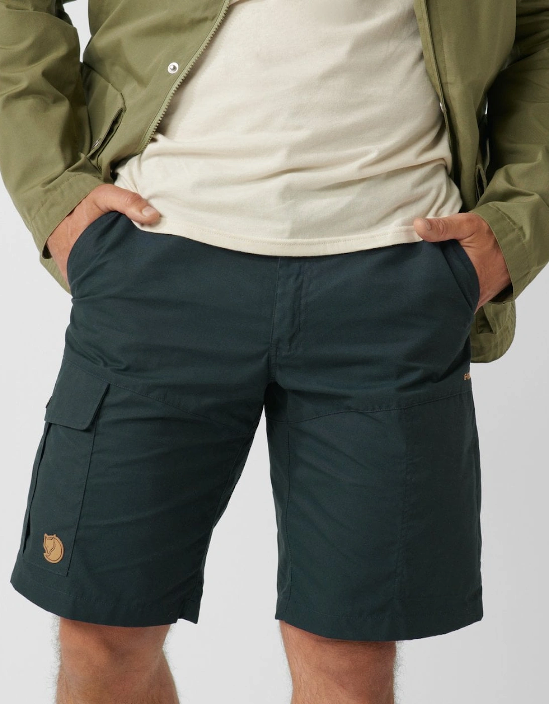 Men's Fjallraven Karl Pro Mens Shorts - Dark Navy 555 - Black - Size, 32/36