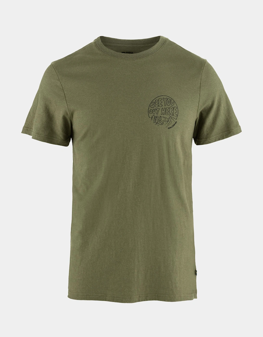 Fjallraven Men's Tan Hemp Blend Out Here T-Shirt - : 40/Regular L