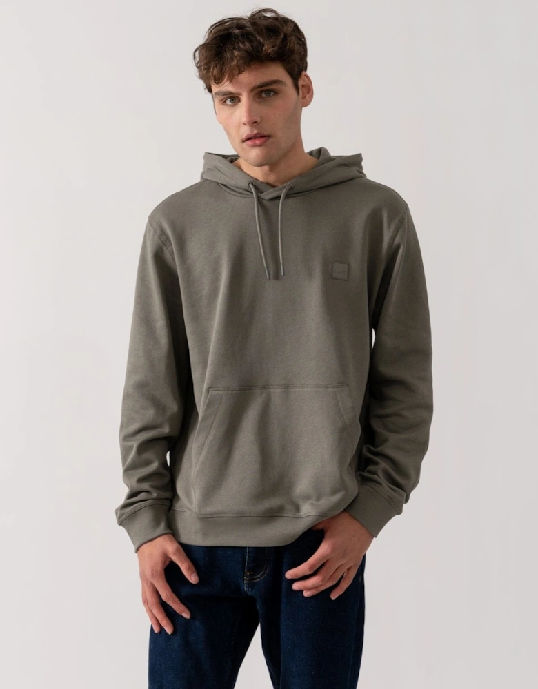 BOSS Orange Wetalk Mens Pullover Hoodie With Logo Patch - Open Grey 076