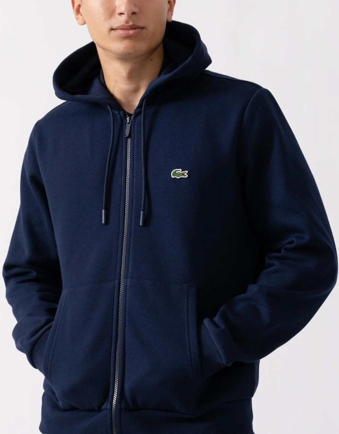 Mens Fleece Full-Zip Hoodie, 5 of 4