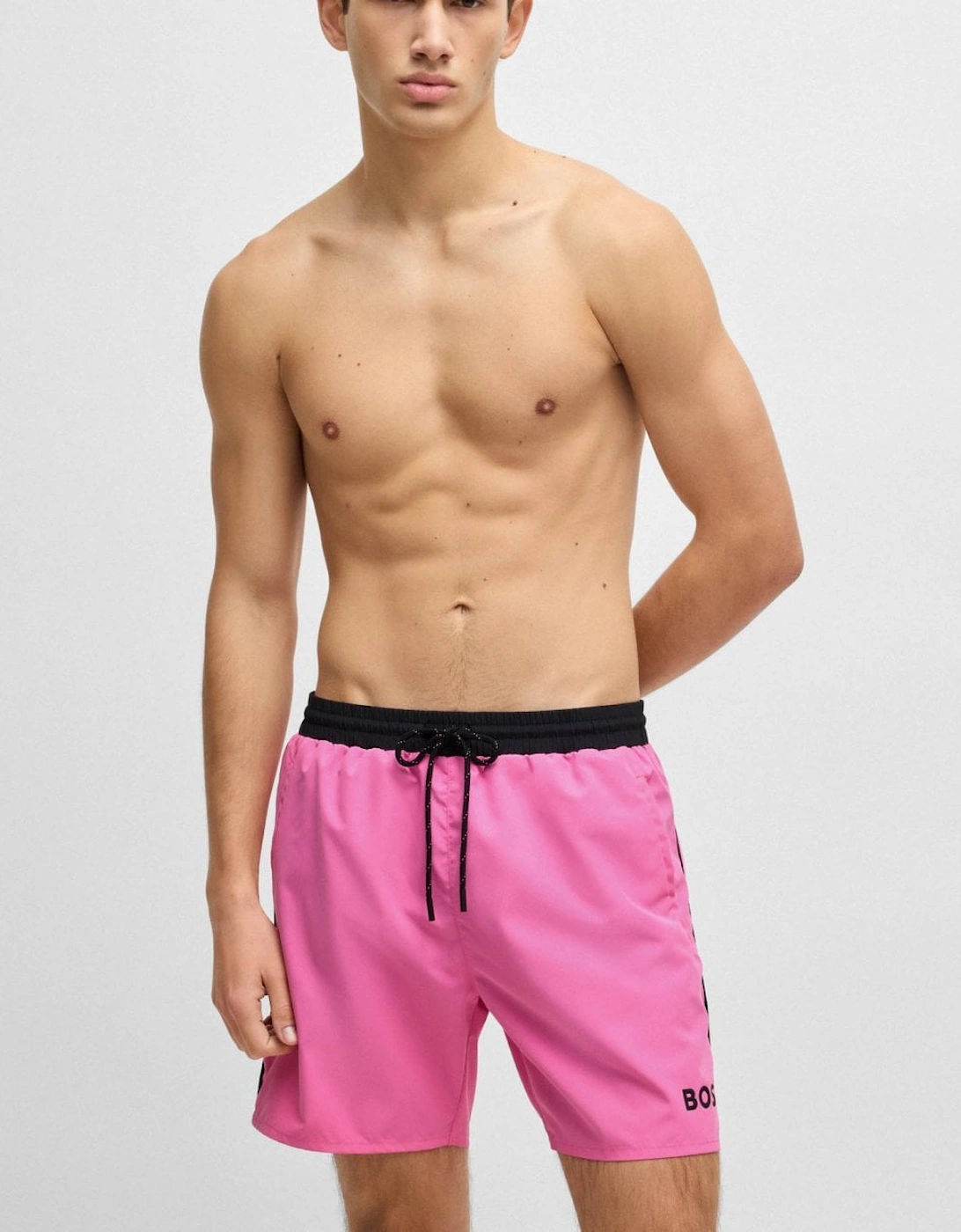 BOSS Orange Starfish Mens Swim Shorts, 5 of 4