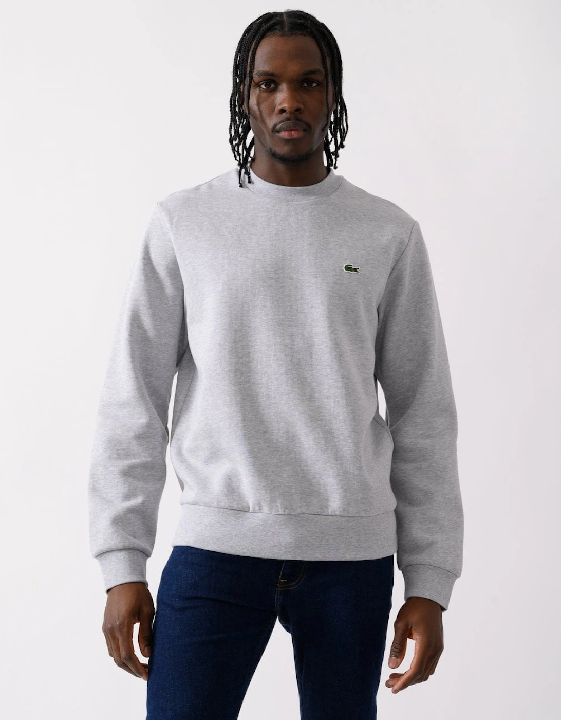 Mens Crew Neck Fleece Sweatshirt, 5 of 4