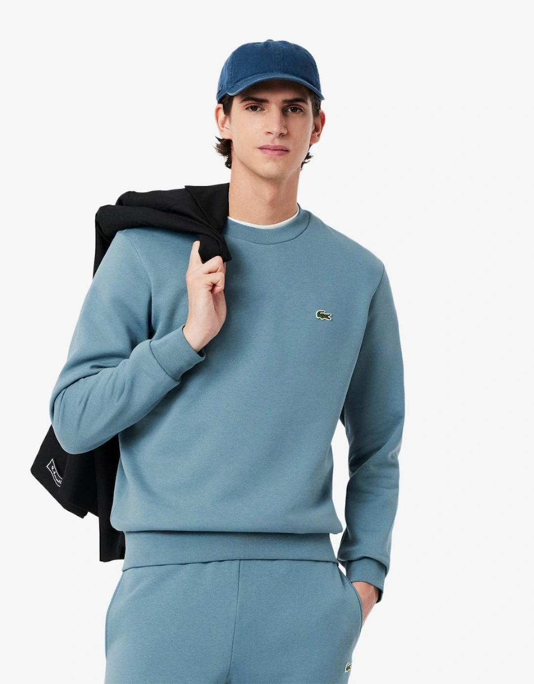 Mens Crew Neck Fleece Sweatshirt, 5 of 4