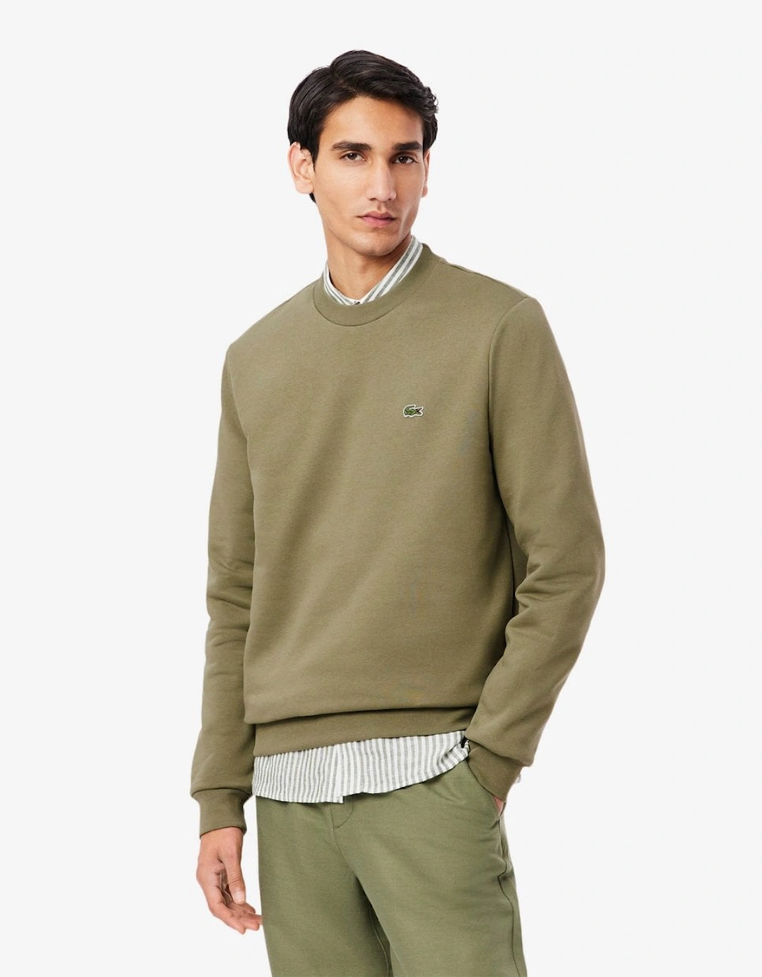 Mens Crew Neck Fleece Sweatshirt, 5 of 4
