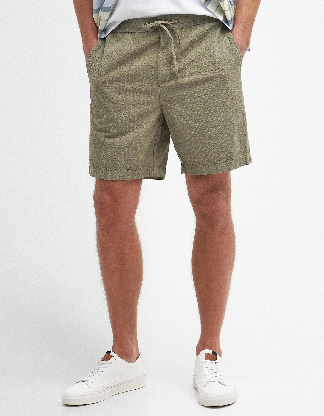 Melbury Mens Seersucker Shorts, 7 of 6