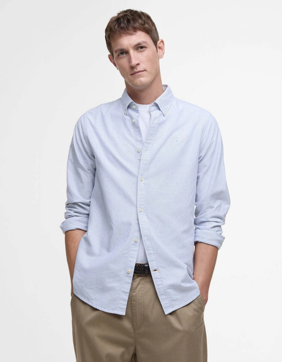 Striped Oxtown Long Sleeve Mens Tailored Shirt, 7 of 6