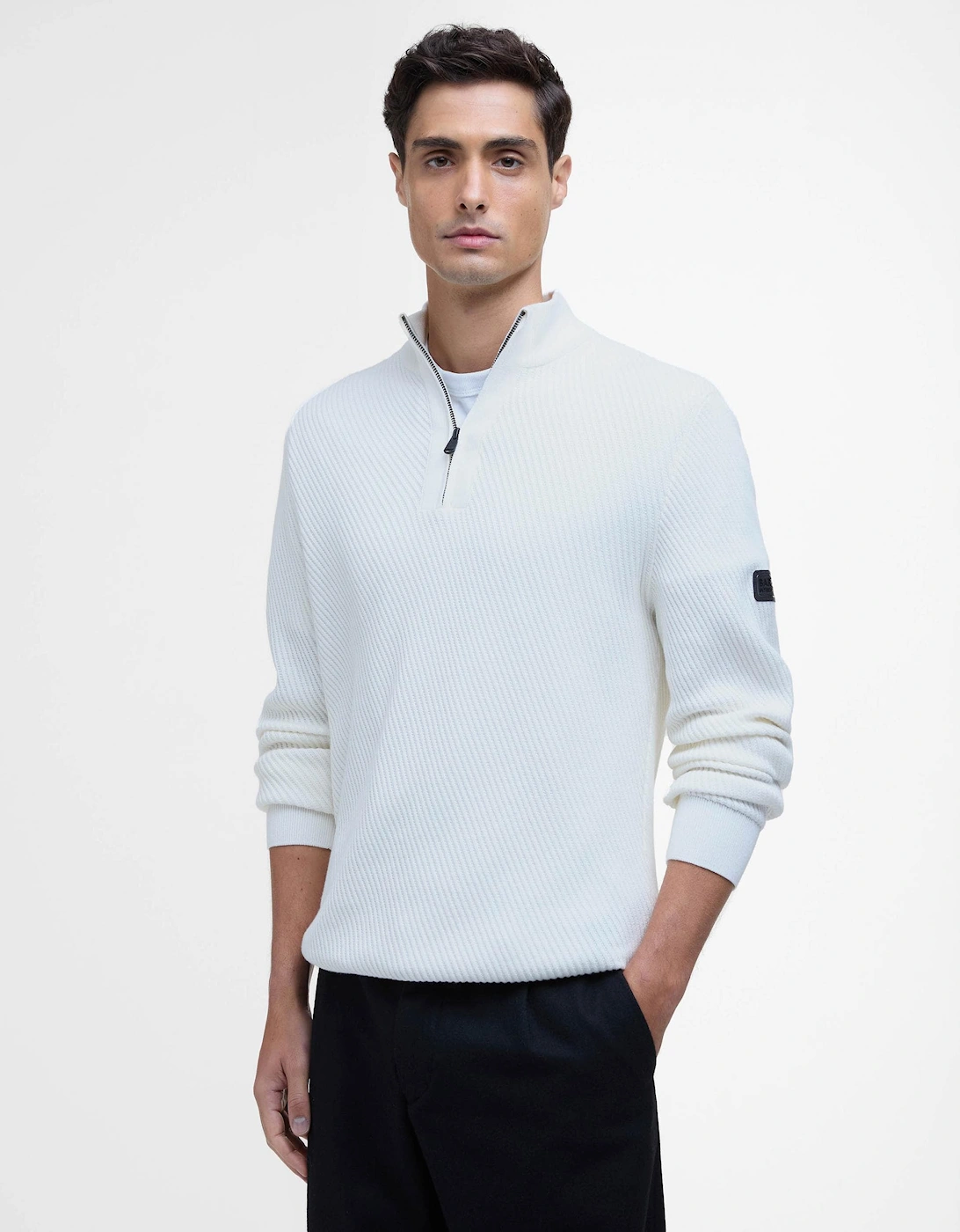 Dune Mens Funnel Neck Jumper, 6 of 5