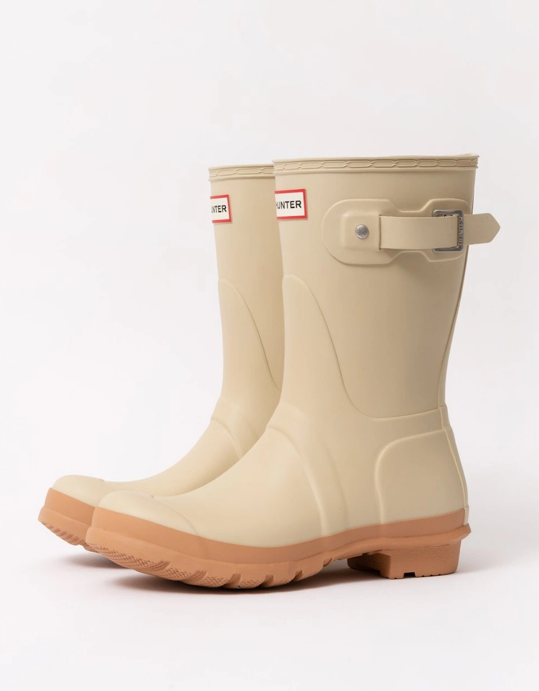 Women's Hunter Original Short Womens Wellies - Gravel/Biscuit - Tan - Size: 5