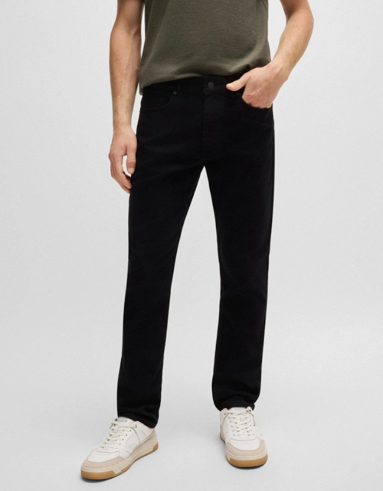 BOSS Orange DELAWARE BO Mens Slim Fit Comfort-Stretch Black Jeans NOS