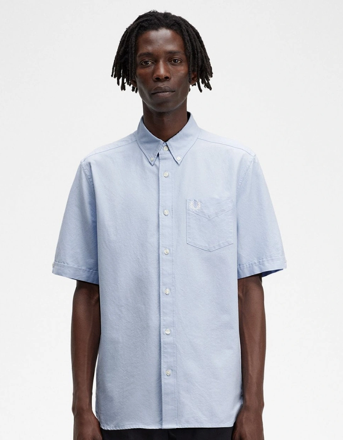 Mens Short Sleeve Oxford Shirt, 5 of 4