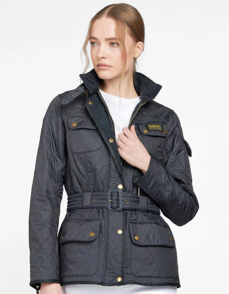 Womens Polarquilt Jacket - Navy
