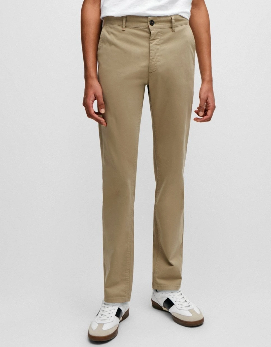 BOSS Orange Mens Slim Fit Chinos in Stretch-Cotton Satin NOS, 5 of 4