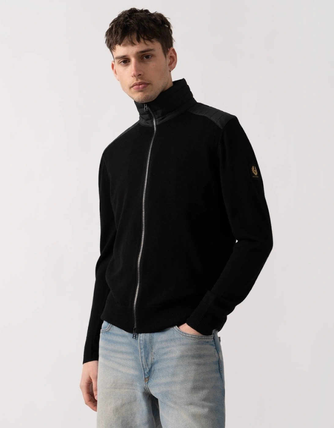 Kelby Mens Merino Wool Zip Cardigan, 6 of 5