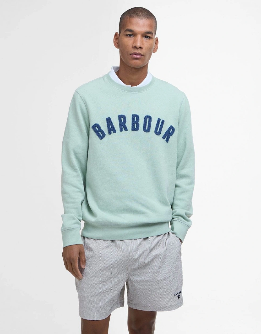 Prep Logo Crew Mens Sweatshirt, 7 of 6