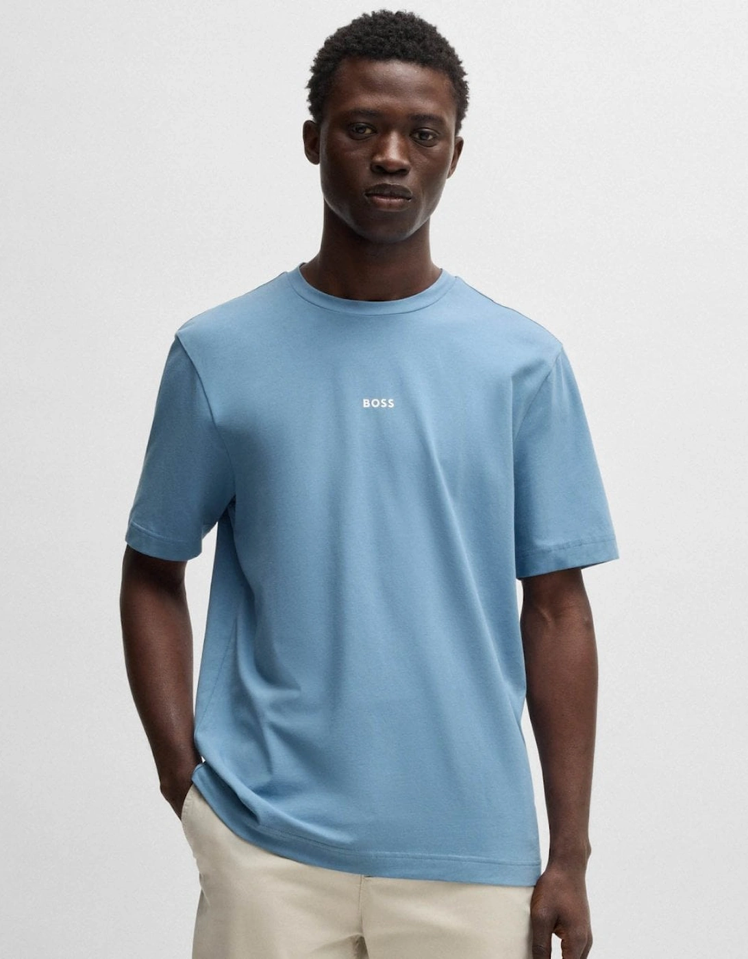 BOSS Orange TChup Mens Crew Neck Small Logo T-Shirt, 5 of 4