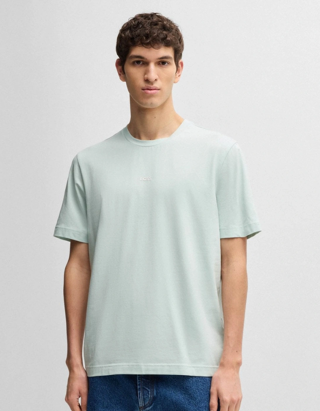 BOSS Orange TChup Mens Crew Neck Small Logo T-Shirt, 5 of 4