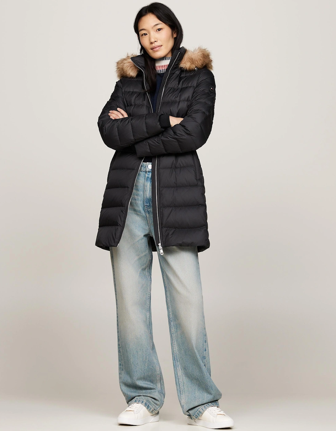 Tyra Long Down Faux Fur Womens Jacket, 7 of 6