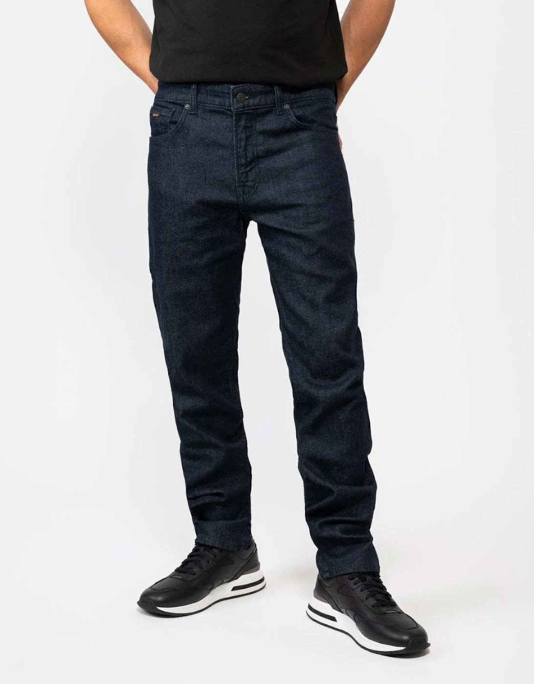 BOSS Orange Re.Maine Mens Regular Fit Dark Blue Comfort-Stretch Denim Jeans NOS, 6 of 5