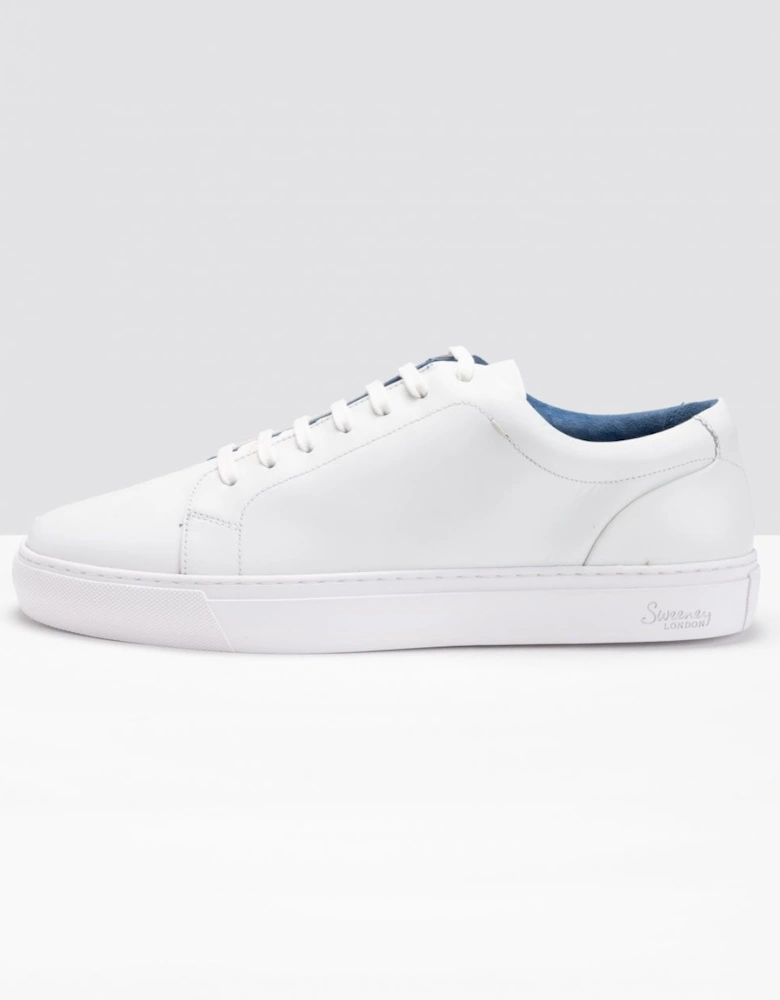 Hayle Antiqued Calf Leather Mens Trainers