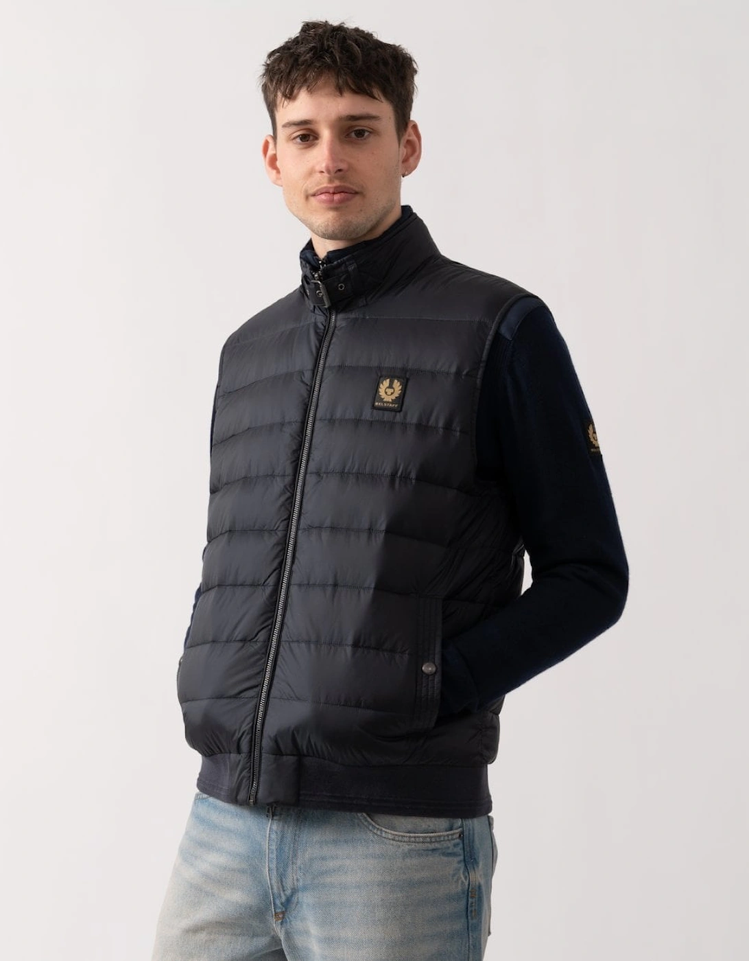 Belstaff Men's Navy Circuit Gilet - Dark Ink  40