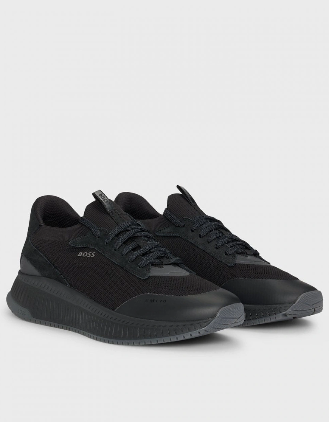 Hugo Boss Men's Black Boss Orange Ttnm Evo Trainers With Knitted Uppers Nos - 002 - Size: 11