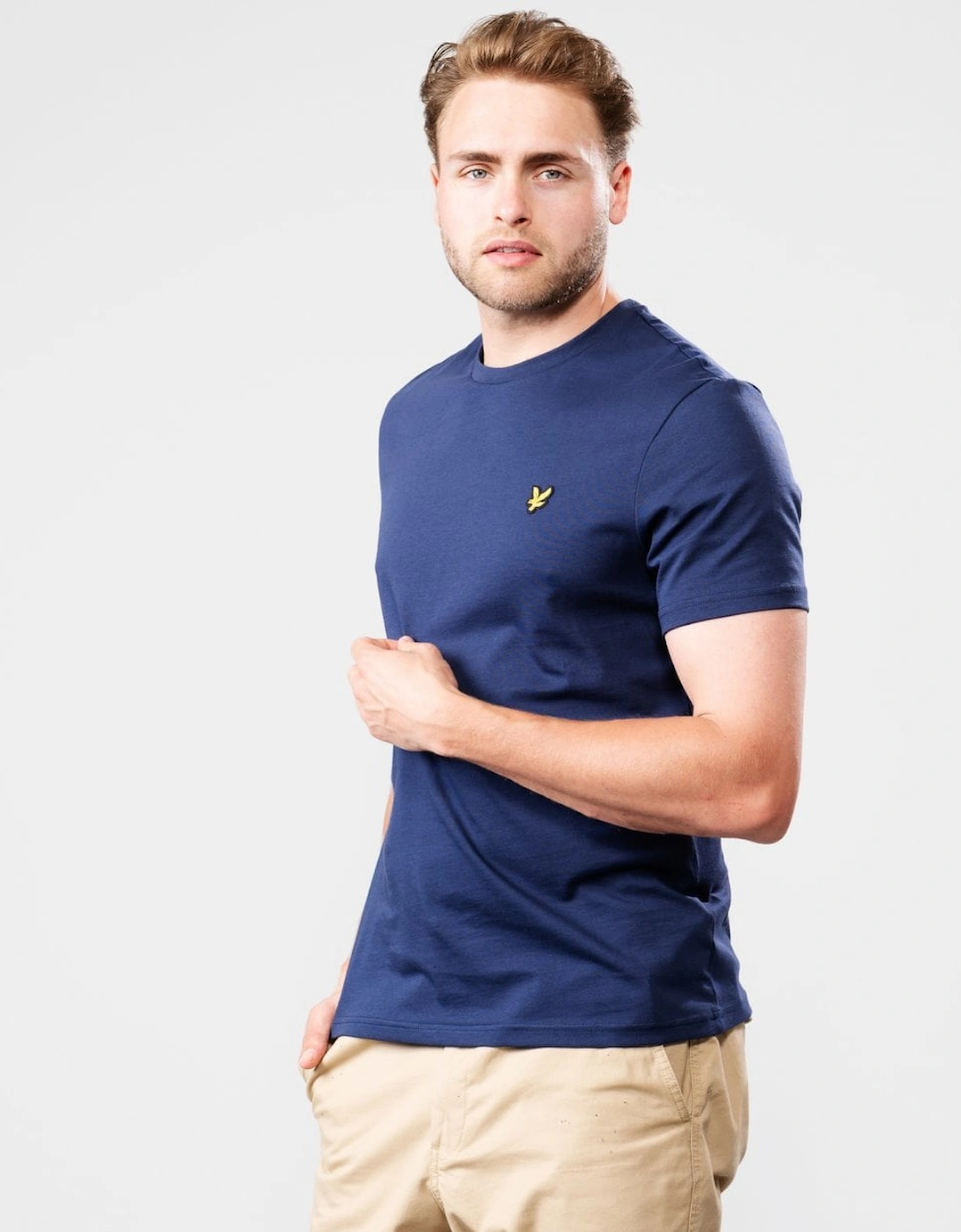 Men's Lyle & Scott Plain Mens T-Shirt TS400VOG - Z99 Navy - Size: Regular/36