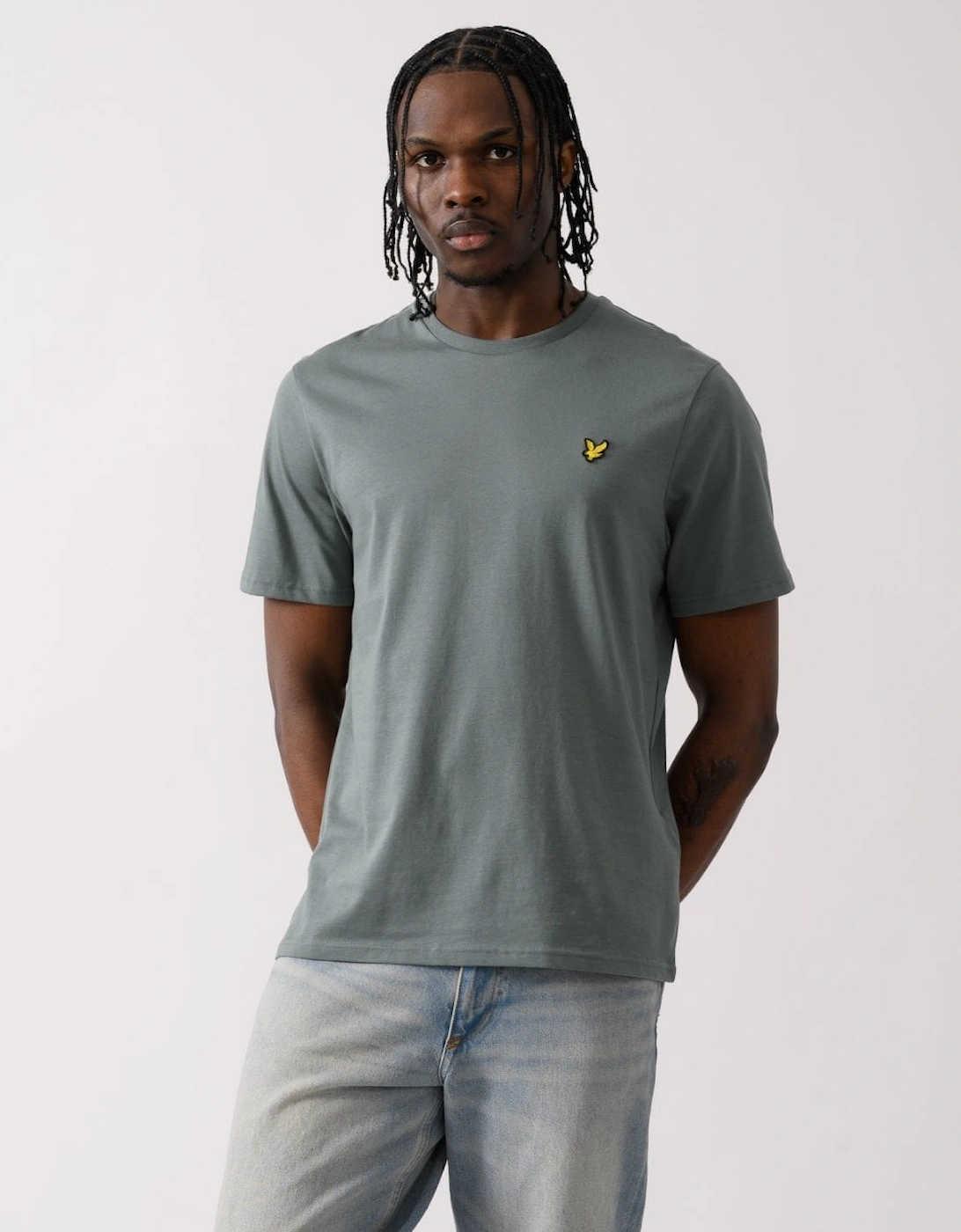 Lyle And Scott Men's Grey Lyle & Scott Plain T-Shirt Ts400vog - : 42/Regular Xl