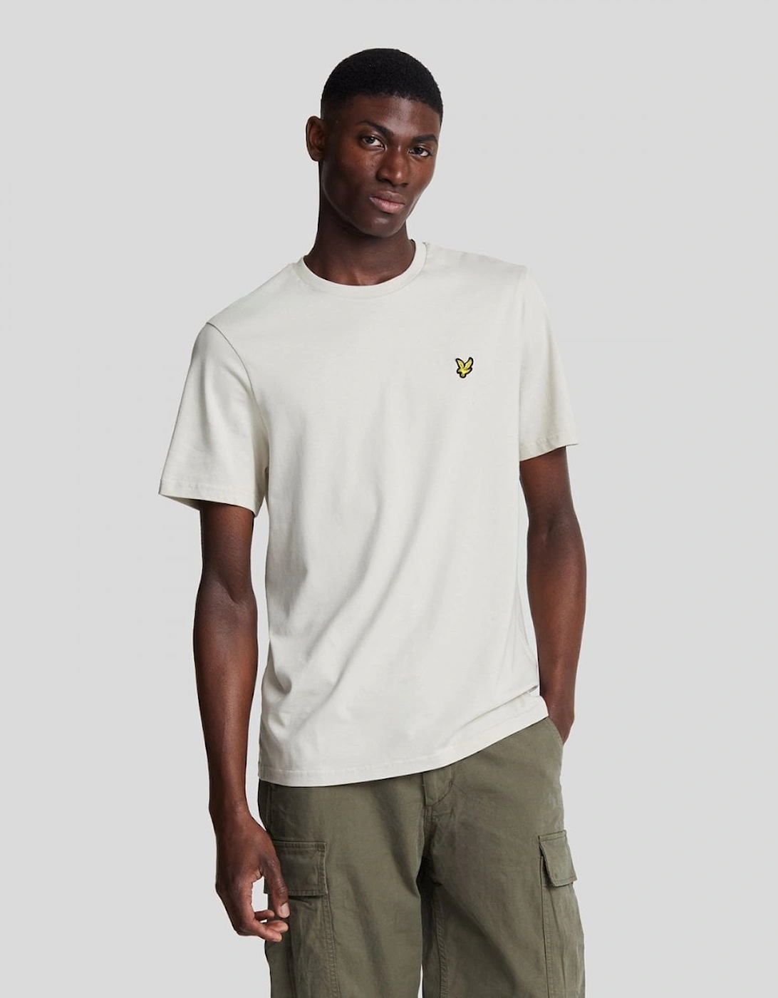 Men's Lyle & Scott Plain Mens T-Shirt TS400VOG - W870 Cove - White - Size: 42/Regular