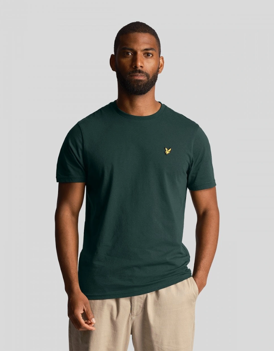 Lyle & Scott Plain Mens T-Shirt TS400VOG - W486 Dark Green, 6 of 5