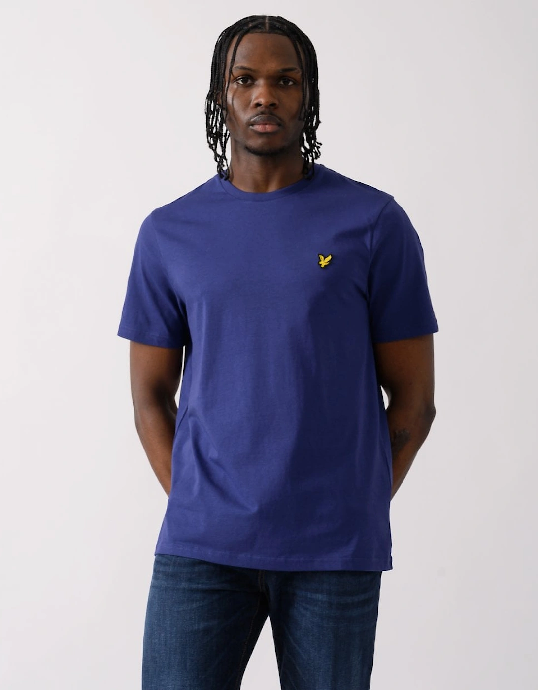 Lyle And Scott Men's Navy Lyle & Scott Plain T-Shirt Ts400vog - : 40/Regular L