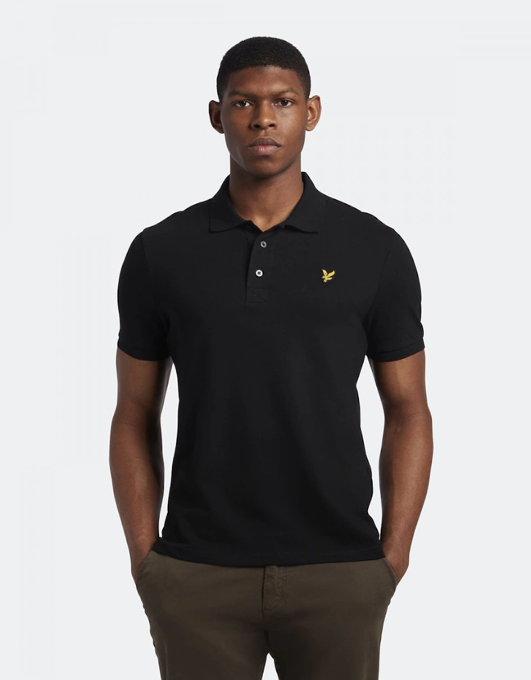 Lyle And Scott Men's Black Lyle & Scott Plain Polo Shirt Sp400vog - : 40/Regular L