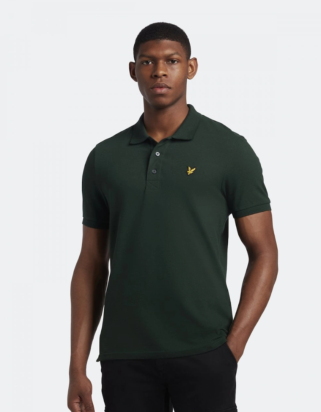 Lyle And Scott Men's Black Lyle & Scott Plain Polo Shirt Sp400vog - : 38/Regular M