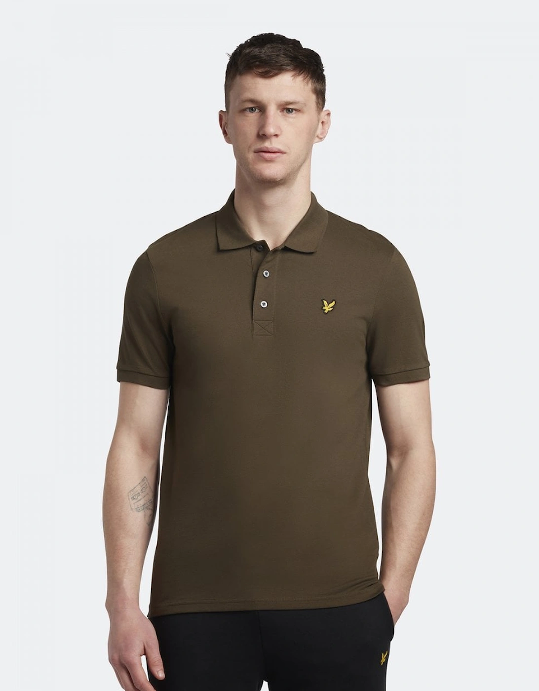 Lyle And Scott Men's Brown/Green Lyle & Scott Plain Polo Shirt Sp400vog - : 40/Regular L