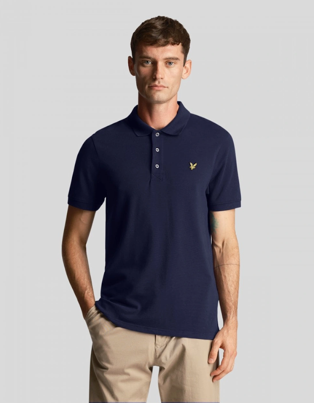 Lyle And Scott Men's Navy Lyle & Scott Plain Polo Shirt Sp400vog - : 38/Regular M