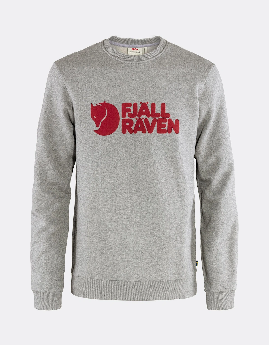 Fjallraven Men's Grey Logo Sweatshirt - Melange 020-999 - Size: 40