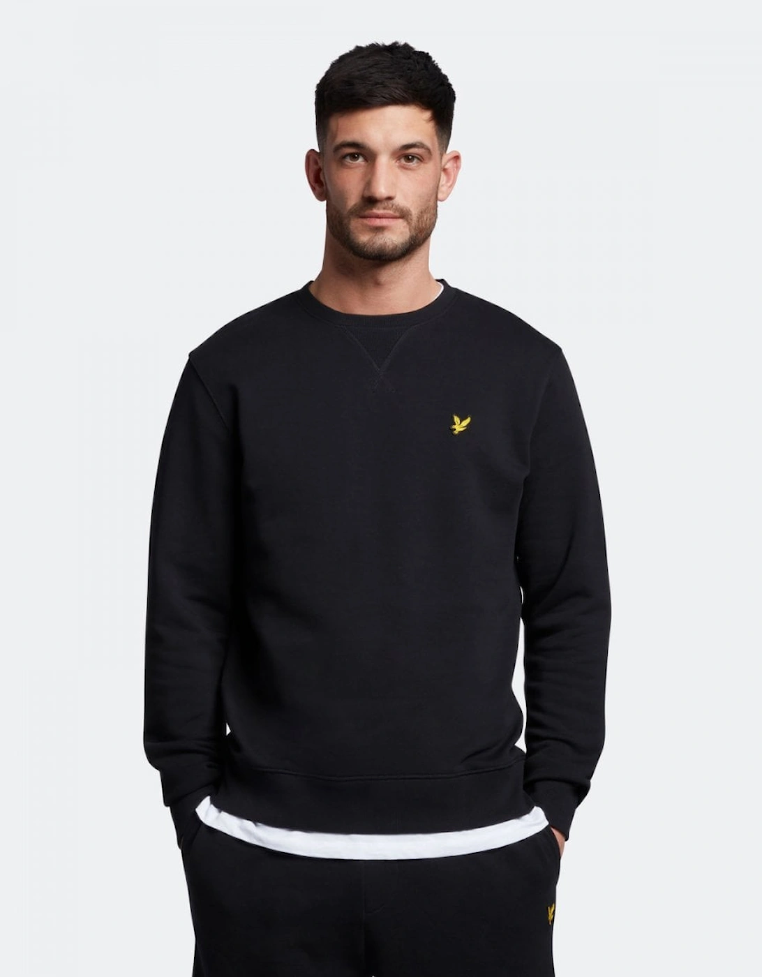 Men's Lyle & Scott Mens Sweatshirt ML424VOG - Z865 Jet Black - Size: M