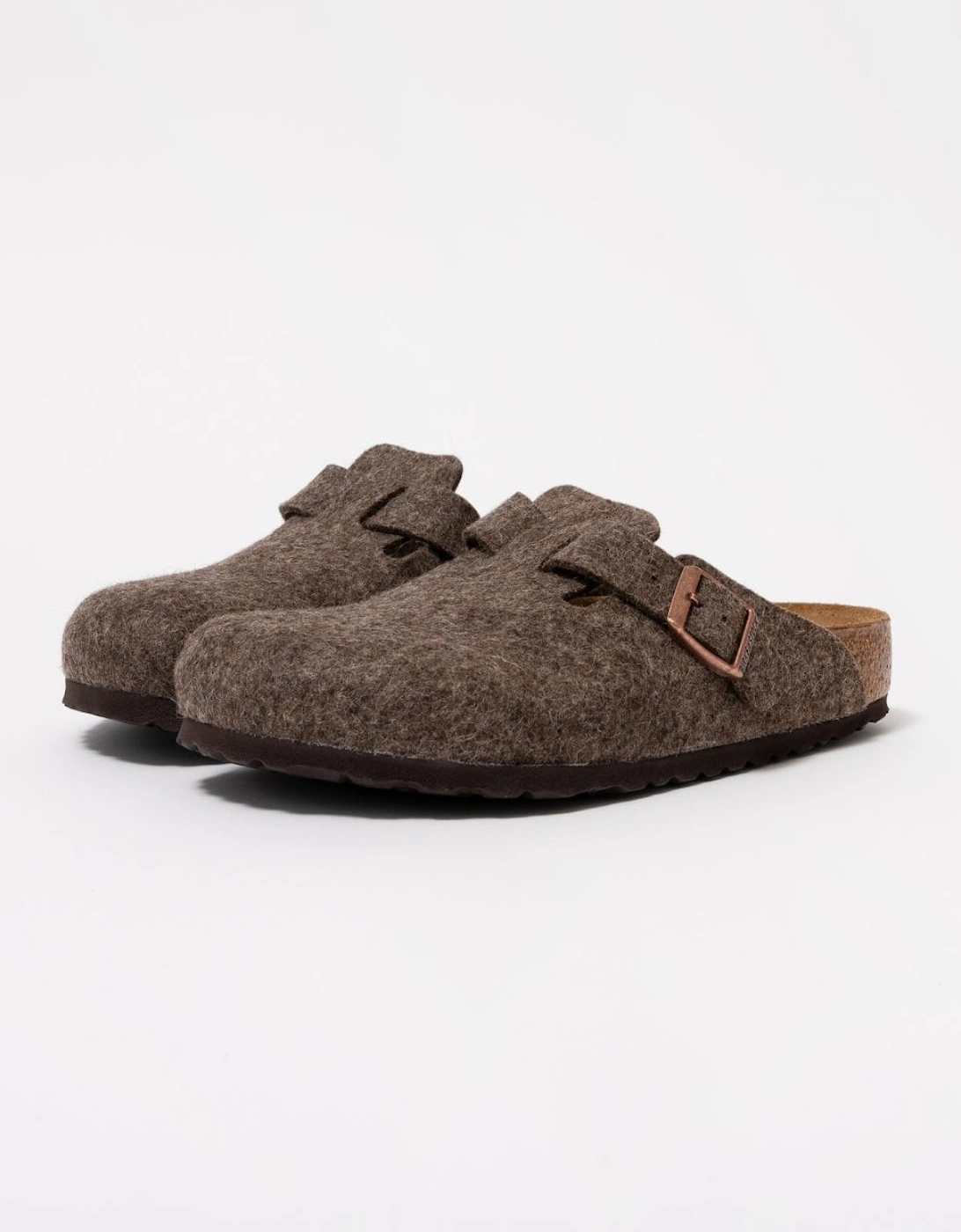 Wool Felt Unisex Clogs - Cacao, 6 of 5