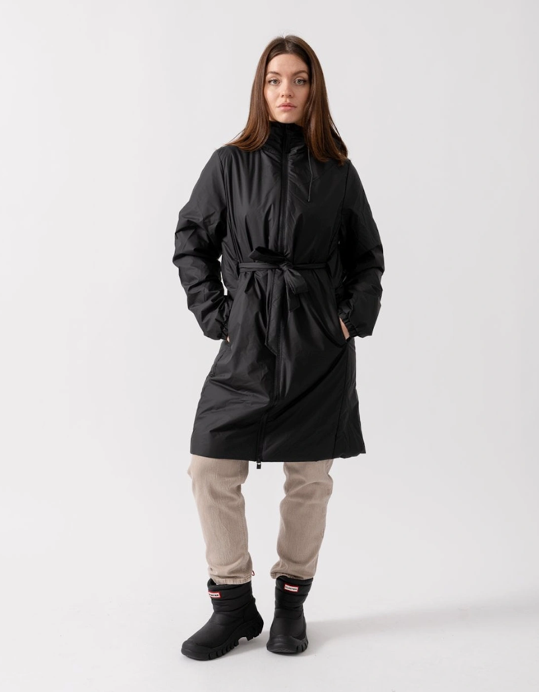 Lohja Long Insulated Curve Jacket - 01 Black, 6 of 5