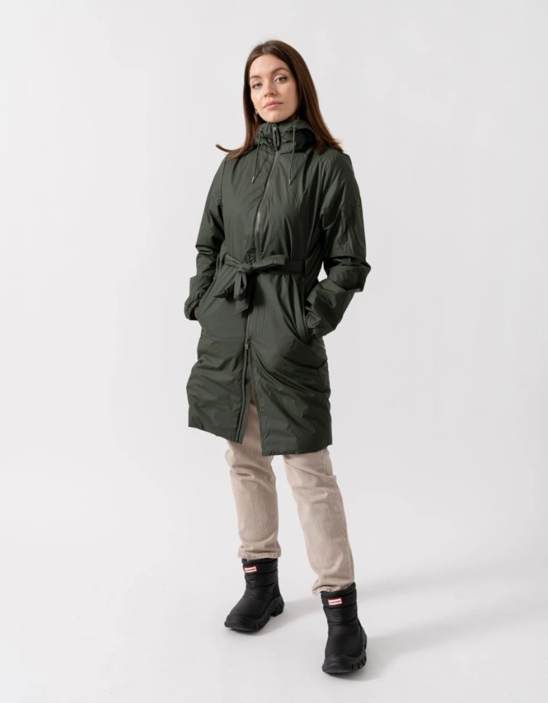 Lohja Long Insulated Curve Jacket - 03 Green