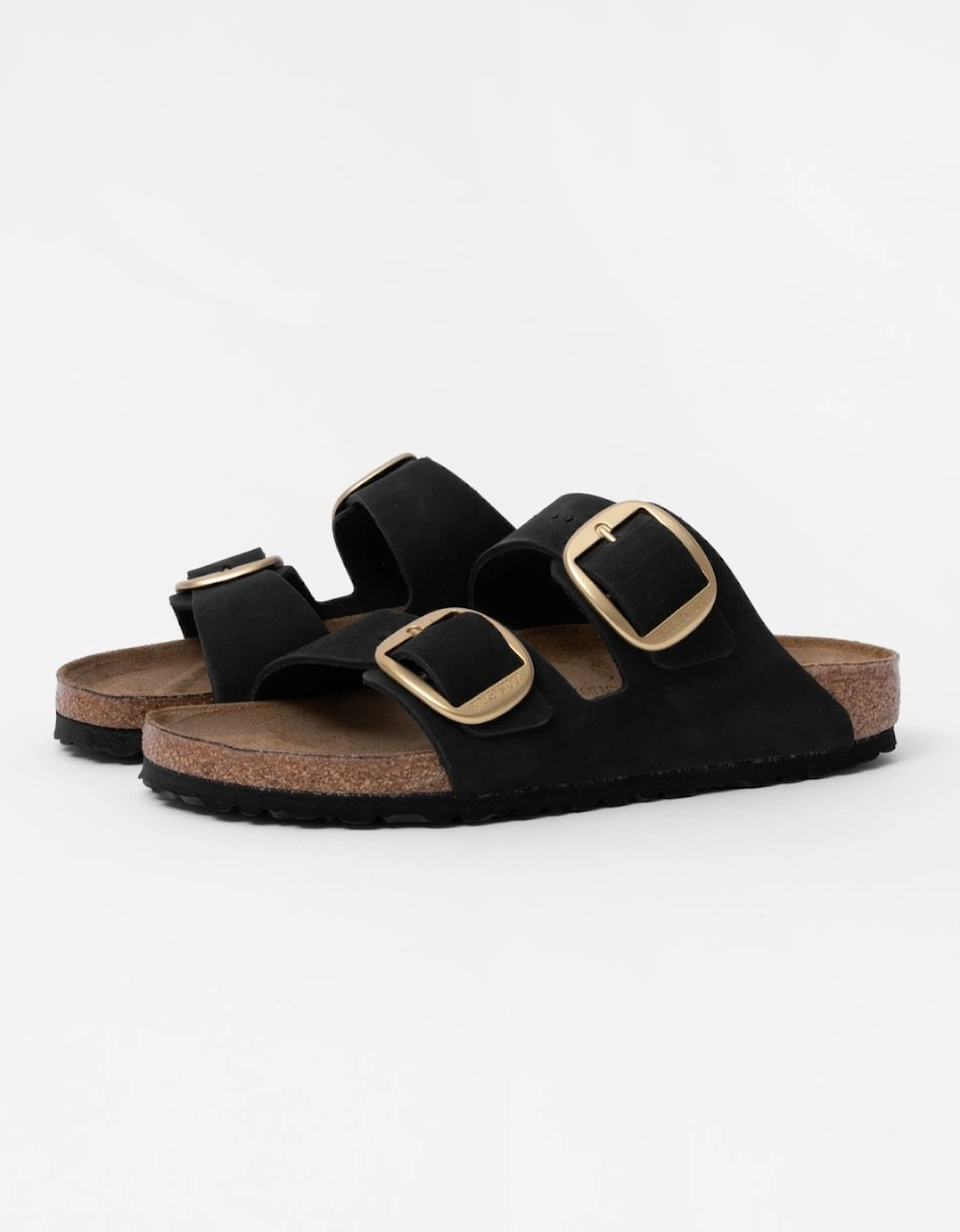 Birkenstock Women's Birkenstock Arizona Big Buckle Nubuck Womens Sandals - Black
