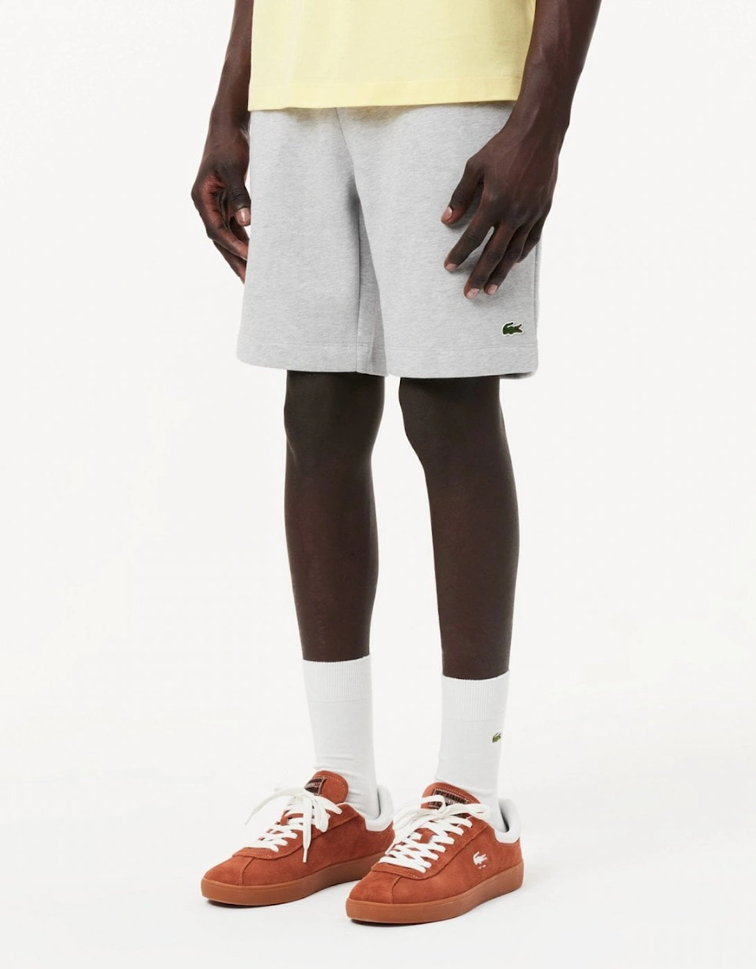 Lacoste Mens Fleece Shorts - Silver Chine CCA