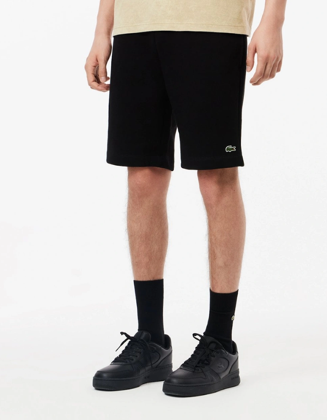 Men's Lacoste Mens Fleece Shorts - Black 031 - Size: 37/36/32