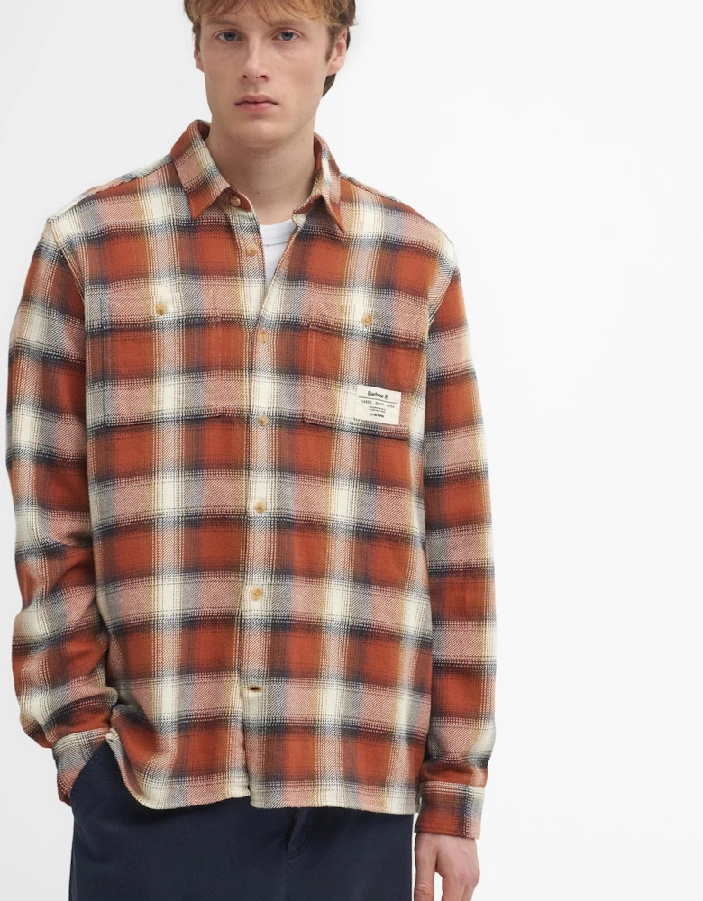 Stonebank Mens Relaxed Long Sleeve Checked Shirt