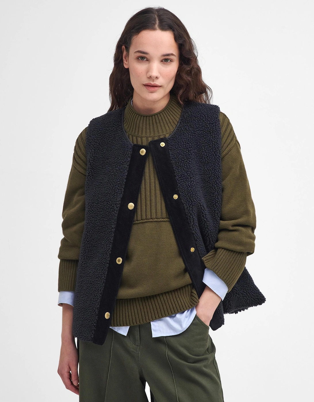 Women's Barbour Dulsie Womens Liner - Black/Classic - Black Classic - Size: 8